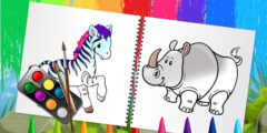 Funny Animals Coloring Book